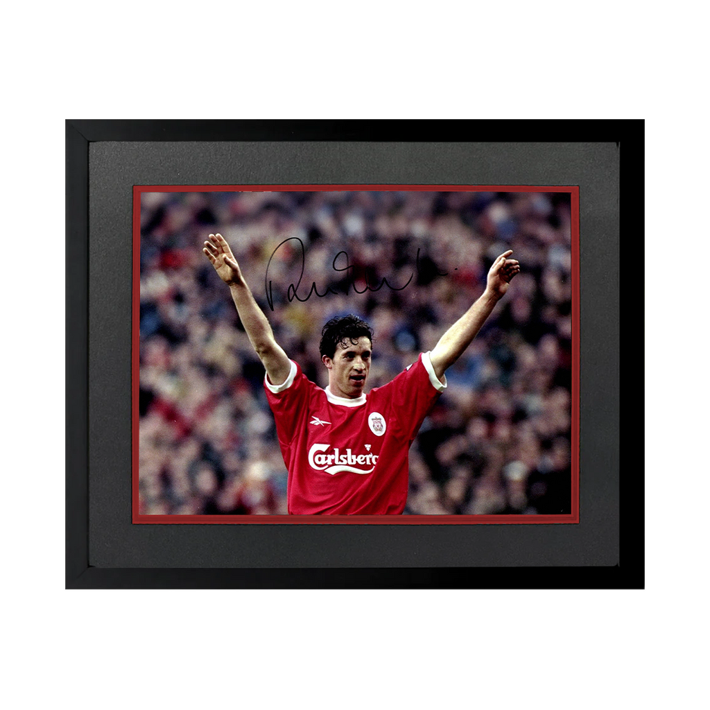 Robbie Fowler Signed Liverpool 16x12 Image Deluxe Mount Frame
