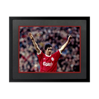 Robbie Fowler Signed Liverpool 16x12 Image Deluxe Mount Frame