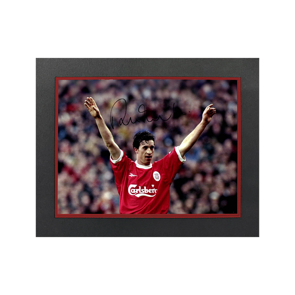Robbie Fowler Signed Liverpool 16x12 Image Deluxe Mount