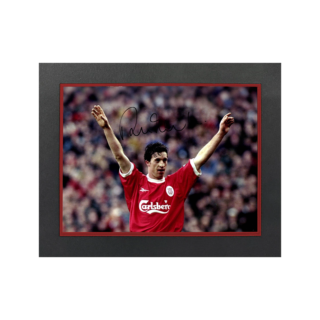 Robbie Fowler Signed Liverpool 16x12 Image Deluxe Mount