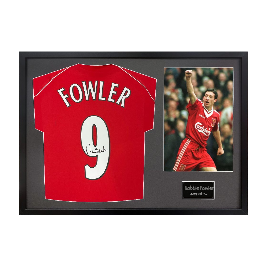 Robbie Fowler Signed Liverpool Shirt Classic Frame