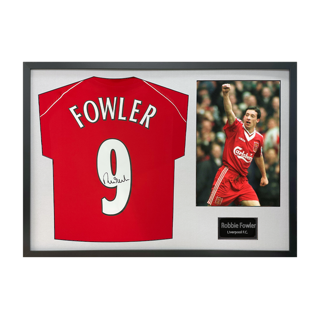 Robbie Fowler Signed Liverpool Shirt Classic Frame