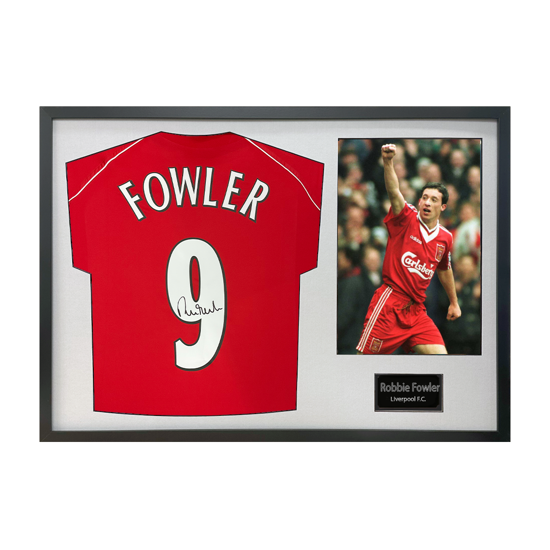 Robbie Fowler Signed Liverpool Shirt Classic Frame