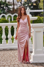 Roco Fashion Lamelia maxi dress with an open back is made of delicate and soft-touch fabric