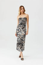 Roco Fashion elastic patterned zuri dress