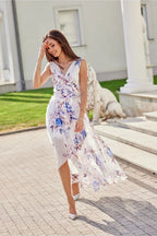 Roco Fashion maxi dress is made of light and delicate chiffon, which will be very comfortable to wear
