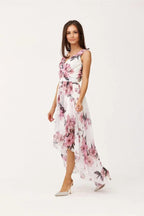 Roco Fashion maxi dress is made of light and delicate chiffon, which will be very comfortable to wear