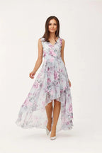 Roco Fashion maxi dress is made of light and delicate chiffon, which will be very comfortable to wear