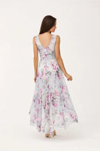 Roco Fashion maxi dress is made of light and delicate chiffon, which will be very comfortable to wear