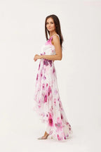 Roco Fashion maxi dress is made of light and delicate chiffon, which will be very comfortable to wear