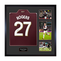 Morgan Rogers Signed Aston Villa Shirt Elite Frame