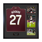 Morgan Rogers Signed Aston Villa Shirt Elite Frame
