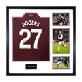 Morgan Rogers Signed Aston Villa Shirt Elite Frame