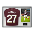 Morgan Rogers Signed Aston Villa Shirt Classic Frame
