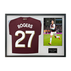 Morgan Rogers Signed Aston Villa Shirt Classic Frame