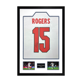 Morgan Rogers Signed England Home Shirt Premium Frame