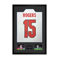 Morgan Rogers Signed England Home Shirt Premium Frame