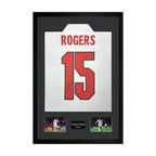 Morgan Rogers Signed England Home Shirt Premium Frame
