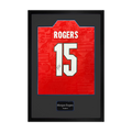 Morgan Rogers Signed England Away Shirt Premium Frame