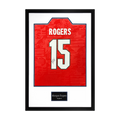 Morgan Rogers Signed England Away Shirt Premium Frame