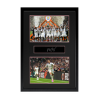 Morgan Rogers Signed Aston Villa Champions Plaque Iconic Frame