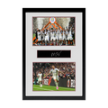 Morgan Rogers Signed Aston Villa Champions Plaque Iconic Frame