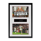 Morgan Rogers Signed Aston Villa Champions Plaque Iconic Frame