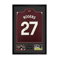 Morgan Rogers Signed Aston Villa Shirt Premium Frame