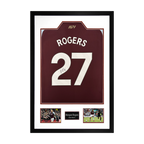 Morgan Rogers Signed Aston Villa Shirt Premium Frame