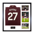 Morgan Rogers Signed Aston Villa Shirt Elite Frame