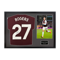 Morgan Rogers Signed Aston Villa Shirt Classic Frame