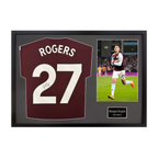 Morgan Rogers Signed Aston Villa Shirt Classic Frame