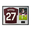 Morgan Rogers Signed Aston Villa Shirt Classic Frame