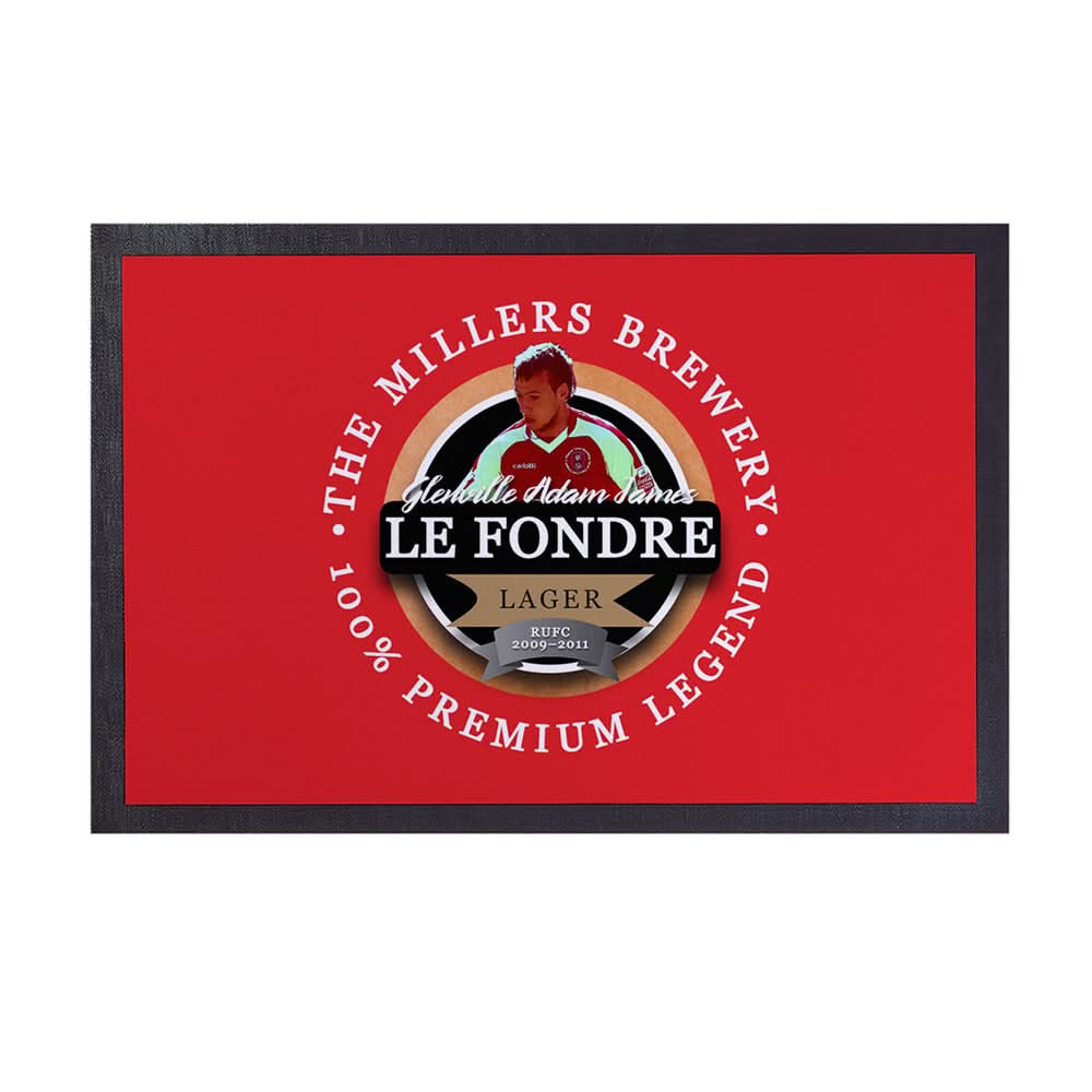 Rotherham Lefondre  - Football Legends - Door Mat -60cm X 40cm