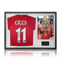 Ryan Giggs Signed Manchester United Shirt Classic Frame