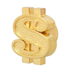 Universal 8mm Dollar Style Plastic Car Tire Valve Caps, Pack of 4, Dollar Style