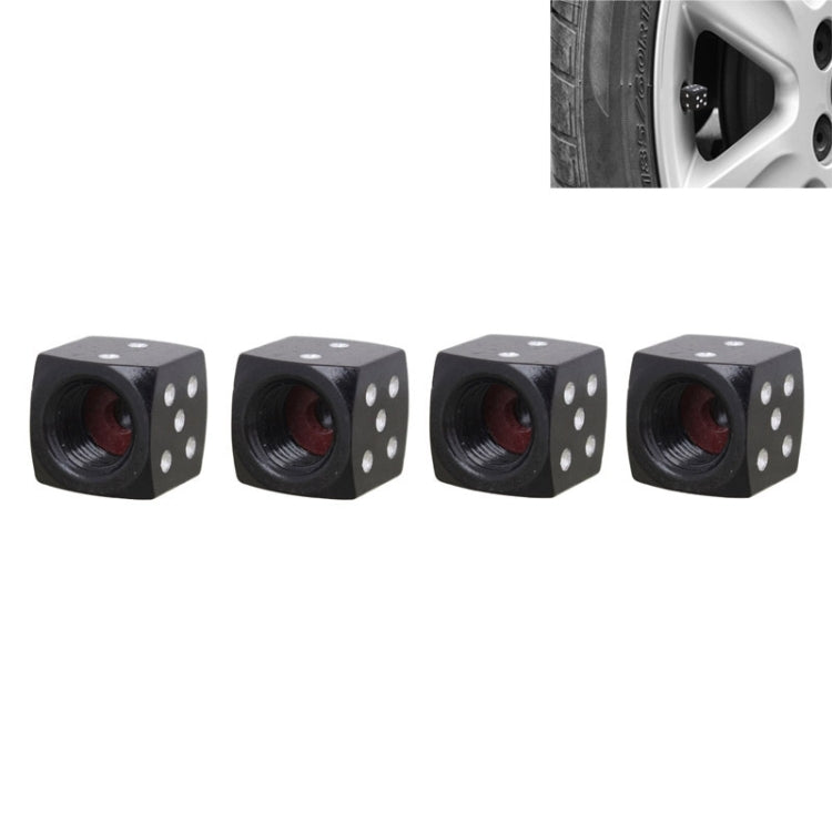 Universal 8mm Dice Style Aluminium Alloy Car Tire Valve Caps, Pack of 4, Dice Style  5, Dice Style 4, Dice Style, Dice Shape 5, Dice Style 5