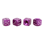 Universal 8mm Dice Style Aluminium Alloy Car Tire Valve Caps, Pack of 4, Dice Style  5, Dice Style 4, Dice Style, Dice Shape 5, Dice Style 5