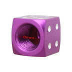 Universal 8mm Dice Style Aluminium Alloy Car Tire Valve Caps, Pack of 4, Dice Style  5, Dice Style 4, Dice Style, Dice Shape 5, Dice Style 5