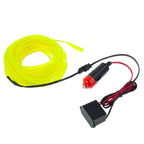 Waterproof Flat Flexible Car Strip Light with Driver for Car Decoration, Length: 5m, 5M
