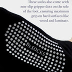 4 Pack Short Bamboo Diabetic Socks With Grips for Men and Women