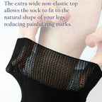 4 Pack Short Bamboo Diabetic Socks With Grips for Men and Women
