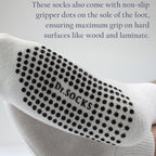 4 Pack Short Bamboo Diabetic Socks With Grips for Men and Women