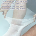 4 Pack Short Bamboo Diabetic Socks With Grips for Men and Women
