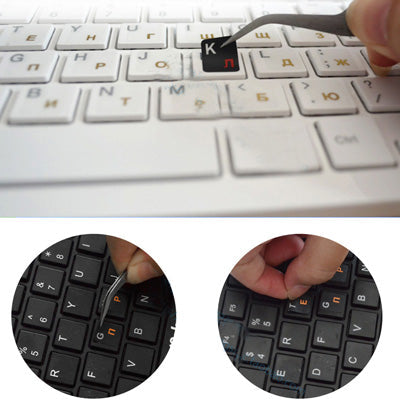 Russian Learning Keyboard Layout Sticker for Laptop / Desktop Computer Keyboard