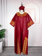 African Dresses for Women Dashiki Traditional Bazin Gown Ankara Embroidery Boubou Robe Nigeria Wedding Evening Party Dress