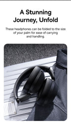 Baseus Bass 30 Max Wireless Headset Bluetooth 5.3 Over Headphones Bass-Enhancing 40mm Diaphragm Ultra Low Latency Earphones 50H