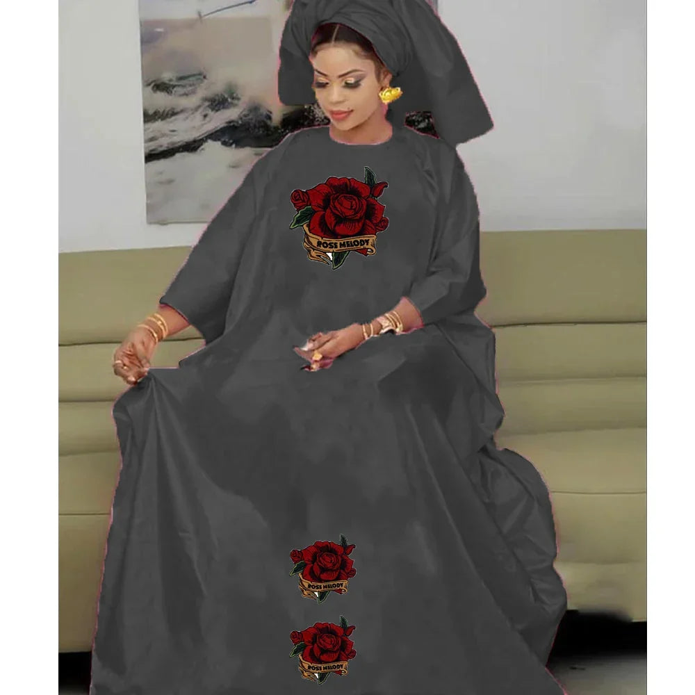Bazin Rich Dresses For Women Traditional African Evening Gowns For Party And
