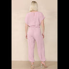 Tie Waist Stylish Harem Jumpsuit