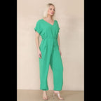 Tie Waist Stylish Harem Jumpsuit